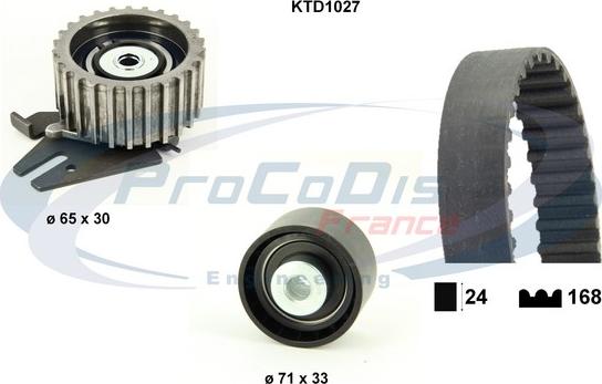 Procodis France KTD1027 - Комплект ременя ГРМ autozip.com.ua