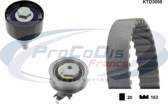 Procodis France KTD3095 - Комплект ременя ГРМ autozip.com.ua