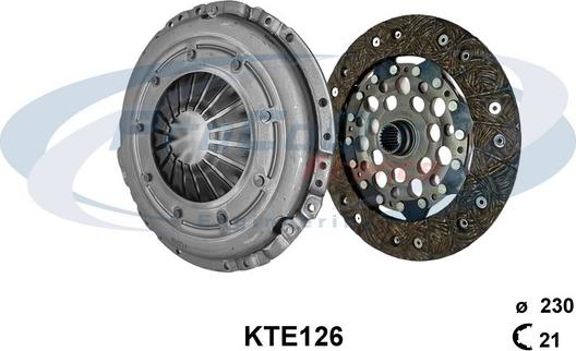 Procodis France KTE126 - Комплект зчеплення autozip.com.ua