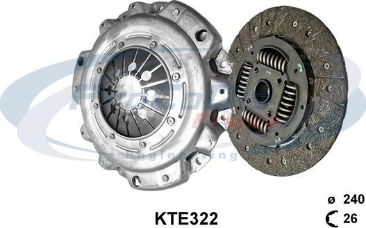 Procodis France KTE322 - Комплект зчеплення autozip.com.ua