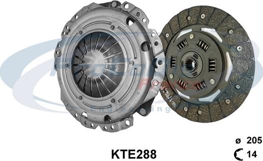 Procodis France KTE288 - Комплект зчеплення autozip.com.ua