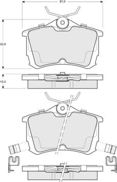 Procodis France PF1451 - Гальмівні колодки, дискові гальма autozip.com.ua