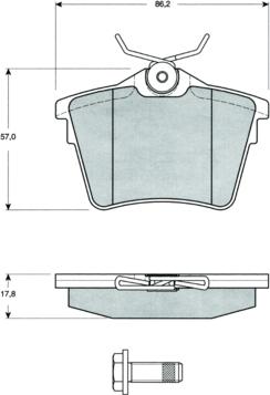 Procodis France PF1469 - Гальмівні колодки, дискові гальма autozip.com.ua