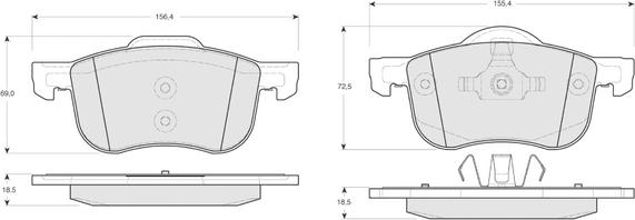 Procodis France PF1404 - Гальмівні колодки, дискові гальма autozip.com.ua