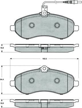 Procodis France PF1483 - Гальмівні колодки, дискові гальма autozip.com.ua