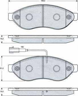 Procodis France PF1439 - Гальмівні колодки, дискові гальма autozip.com.ua