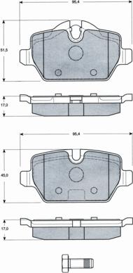 Procodis France PF1434 - Гальмівні колодки, дискові гальма autozip.com.ua