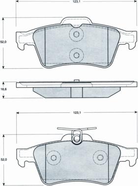 Procodis France PF1428 - Гальмівні колодки, дискові гальма autozip.com.ua