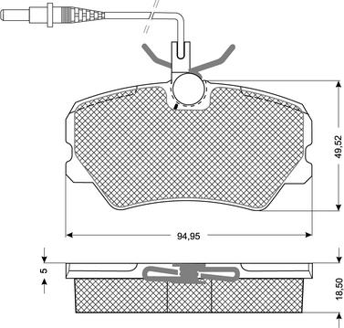 Procodis France PF10441 - Гальмівні колодки, дискові гальма autozip.com.ua