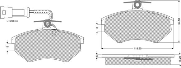 Procodis France PF10631 - Гальмівні колодки, дискові гальма autozip.com.ua