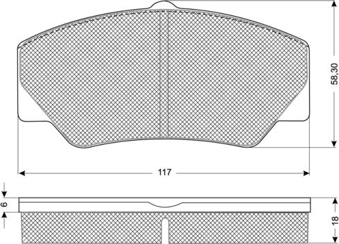 Procodis France PF1030 - Гальмівні колодки, дискові гальма autozip.com.ua