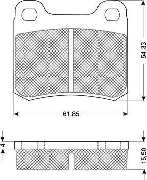 Procodis France PF10371 - Гальмівні колодки, дискові гальма autozip.com.ua