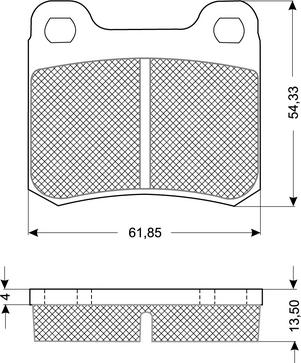 Procodis France PF1037 - Гальмівні колодки, дискові гальма autozip.com.ua