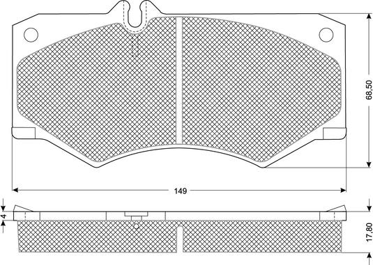 Procodis France PF1020 - Гальмівні колодки, дискові гальма autozip.com.ua