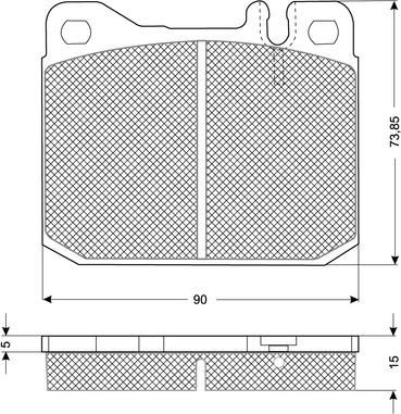 Procodis France PF1022 - Гальмівні колодки, дискові гальма autozip.com.ua