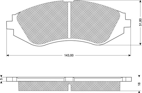 Procodis France PF1074 - Гальмівні колодки, дискові гальма autozip.com.ua