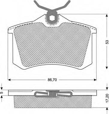 Alanko 300384 - Гальмівні колодки, дискові гальма autozip.com.ua