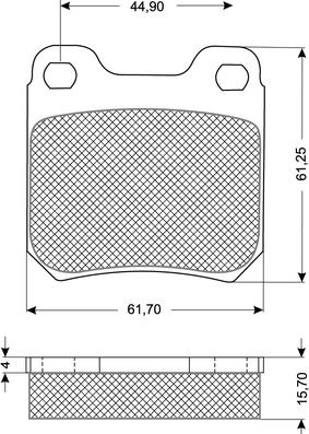 Procodis France PF1160 - Гальмівні колодки, дискові гальма autozip.com.ua