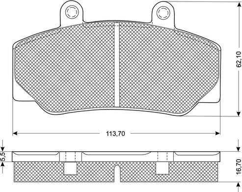 Procodis France PF1167 - Гальмівні колодки, дискові гальма autozip.com.ua