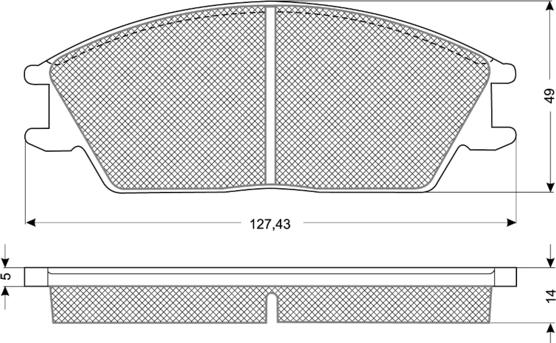 Procodis France PF1106 - Гальмівні колодки, дискові гальма autozip.com.ua