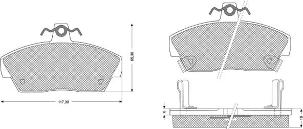 Procodis France PF1139 - Гальмівні колодки, дискові гальма autozip.com.ua