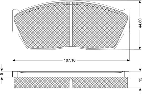 Procodis France PF1135 - Гальмівні колодки, дискові гальма autozip.com.ua