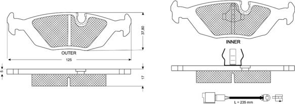 Procodis France PF11301 - Гальмівні колодки, дискові гальма autozip.com.ua