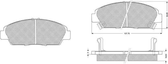 Procodis France PF1138 - Гальмівні колодки, дискові гальма autozip.com.ua