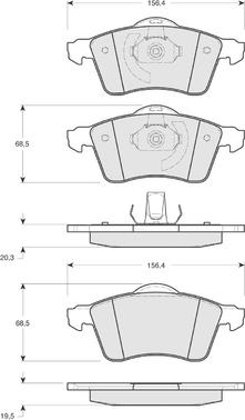 Procodis France PF1391 - Гальмівні колодки, дискові гальма autozip.com.ua