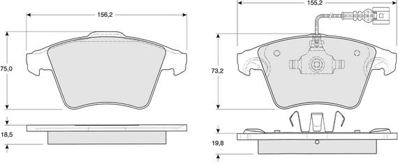 Procodis France PF1393 - Гальмівні колодки, дискові гальма autozip.com.ua