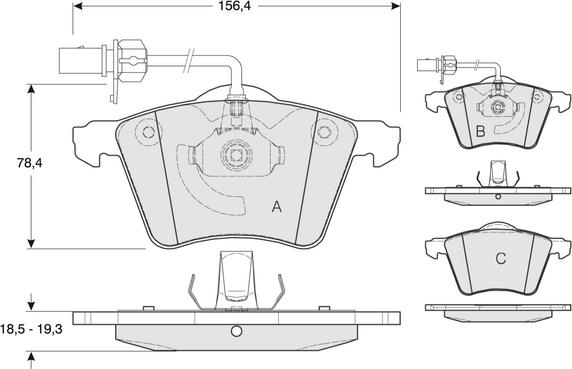 Procodis France PF1392 - Гальмівні колодки, дискові гальма autozip.com.ua