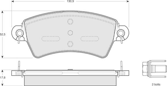 Procodis France PF1341 - Гальмівні колодки, дискові гальма autozip.com.ua