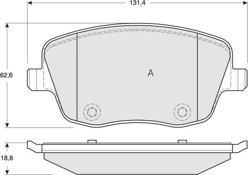 Procodis France PF1359 - Гальмівні колодки, дискові гальма autozip.com.ua