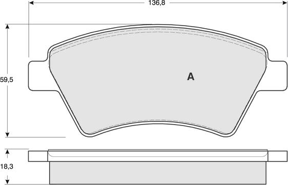 Procodis France PF1354 - Гальмівні колодки, дискові гальма autozip.com.ua