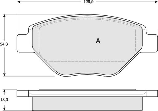 Procodis France PF1353 - Гальмівні колодки, дискові гальма autozip.com.ua