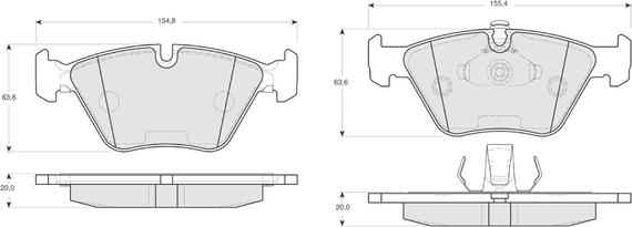 Procodis France PF1318 - Гальмівні колодки, дискові гальма autozip.com.ua