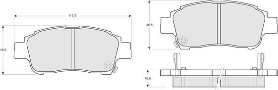 Procodis France PF1387 - Гальмівні колодки, дискові гальма autozip.com.ua