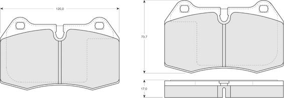 Procodis France PF1324 - Гальмівні колодки, дискові гальма autozip.com.ua