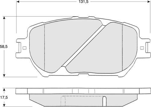 Procodis France PF1370 - Гальмівні колодки, дискові гальма autozip.com.ua