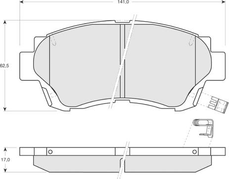 Procodis France PF1372 - Гальмівні колодки, дискові гальма autozip.com.ua