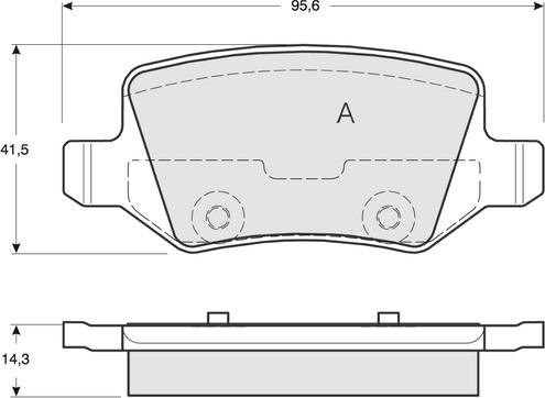 Procodis France PF1290 - Гальмівні колодки, дискові гальма autozip.com.ua