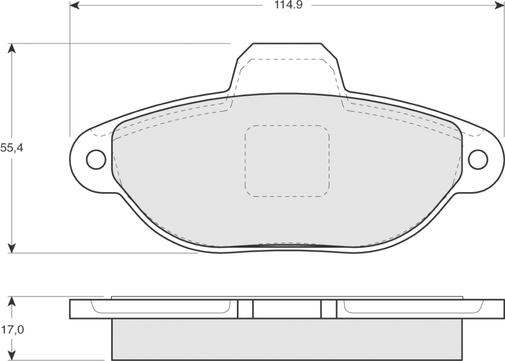 Procodis France PF1241 - Гальмівні колодки, дискові гальма autozip.com.ua