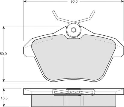 Procodis France PF1268 - Гальмівні колодки, дискові гальма autozip.com.ua