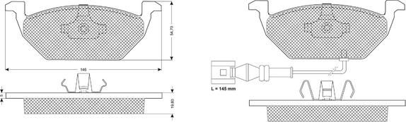 Procodis France PF1211 - Гальмівні колодки, дискові гальма autozip.com.ua