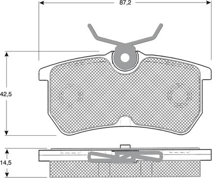 Procodis France PF1218 - Гальмівні колодки, дискові гальма autozip.com.ua