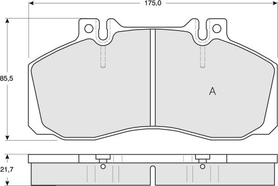 Procodis France PF1288 - Гальмівні колодки, дискові гальма autozip.com.ua