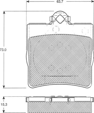 Procodis France PF1229 - Гальмівні колодки, дискові гальма autozip.com.ua