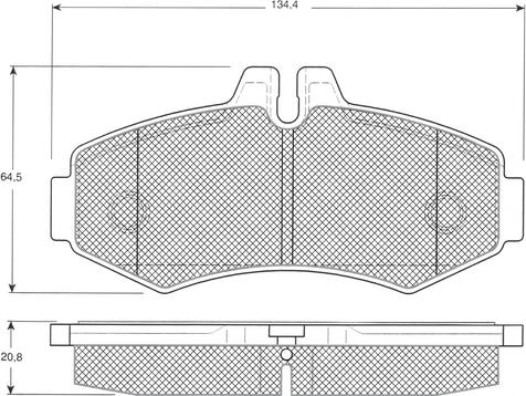 Procodis France PF1223 - Гальмівні колодки, дискові гальма autozip.com.ua