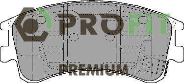 Profit 5005-1619 - Гальмівні колодки, дискові гальма autozip.com.ua