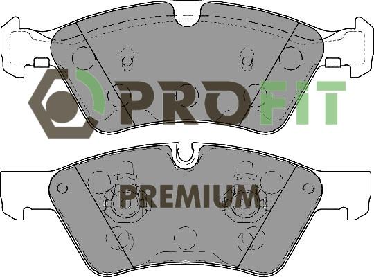 Profit 5005-1830 - Гальмівні колодки, дискові гальма autozip.com.ua